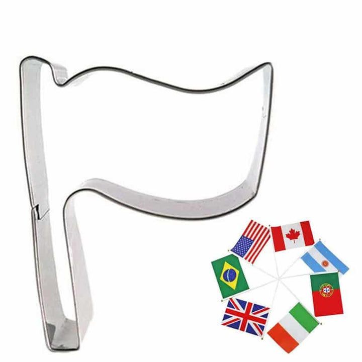 Cute Flag Shaped Eco-Friendly Stainless Steel Cookie Cutter - Trendha
