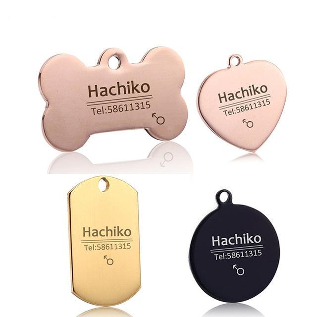 Cute Personalized Steel Pet's Collar Tag - Trendha