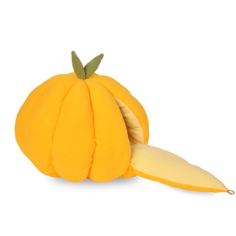 Cute Pumpkin Shaped Sleeping Bed for Cats - Trendha