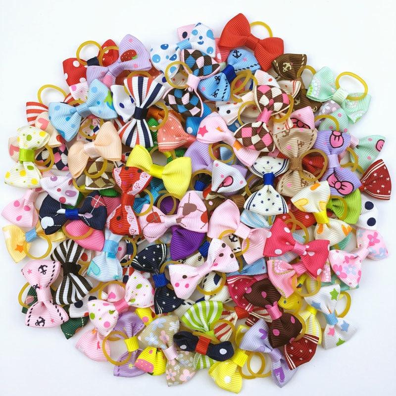 Cute Ribbon Hair Bows for Pets - Trendha