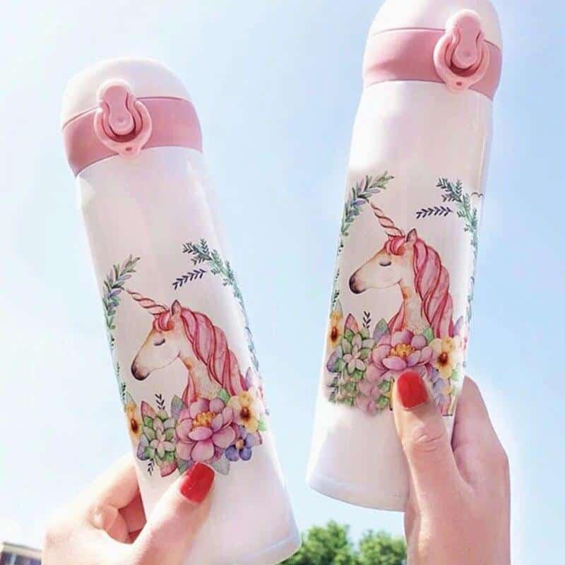 Cute Unicorn Printed Thermos - Trendha
