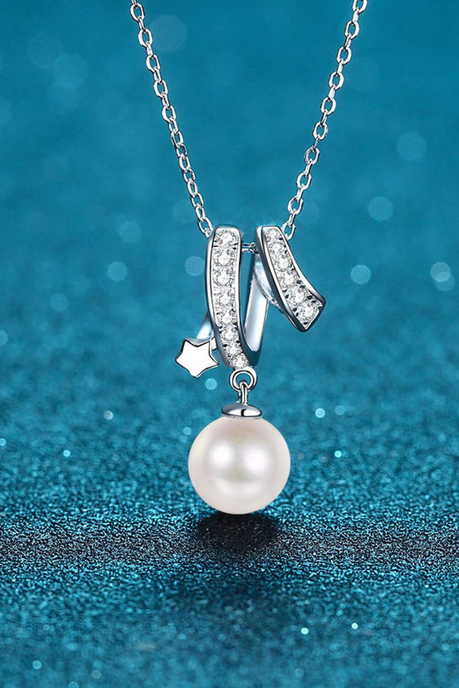 Give You A Chance Pearl Pendant Chain Necklace - Trendha