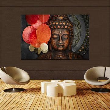 HD Statue Meditation Painting Print on Cambric Home Room Wall Sticker Art Decor - Trendha