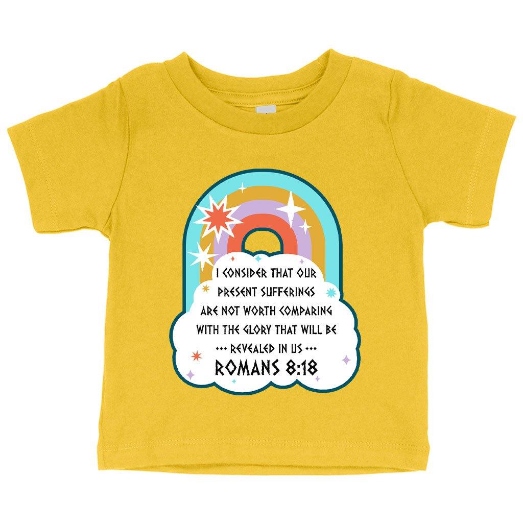 Baby I Consider That Our Present Sufferings T-Shirt - Bible Verse T-Shirt Design - Bible Verses Christian T-Shirts - Trendha