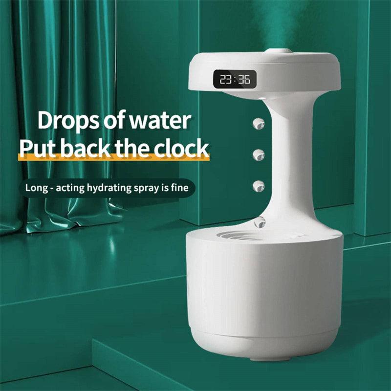Bedroom Anti-Gravity Humidifier With Clock Water Drop Backflow Aroma Diffuser Large Capacity Office Bedroom Mute Heavy Fog Household Sprayer - Trendha