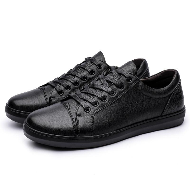 Daily Viscose Shoes Round Toe Solid Color Men's Low-top Casual White Spot Men's Shoes Sneakers - Trendha
