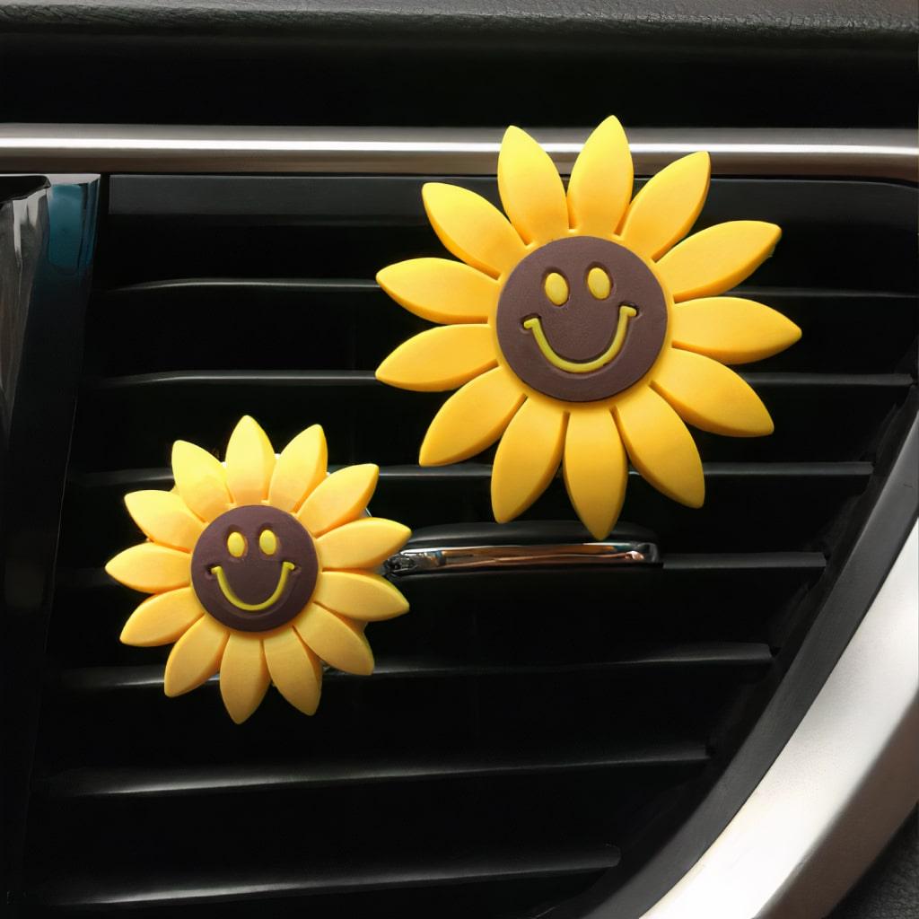 Clip-On Sunflower Air Freshener - Trendha