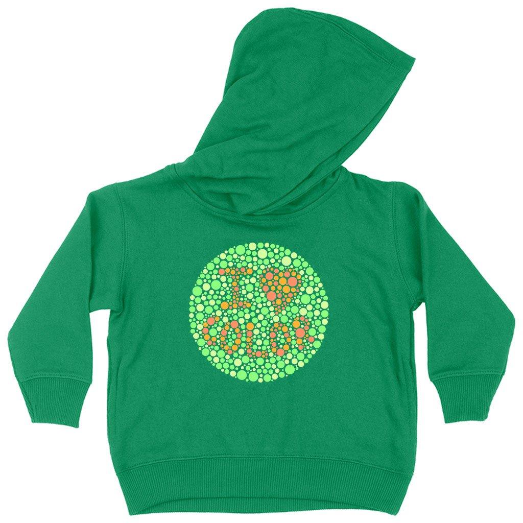 Toddler I Love Color Hoodie - Color Blind Test Hoodie