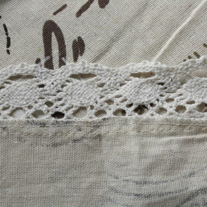 Decorative Paris Theme Cotton Linen Tablecloth - Trendha