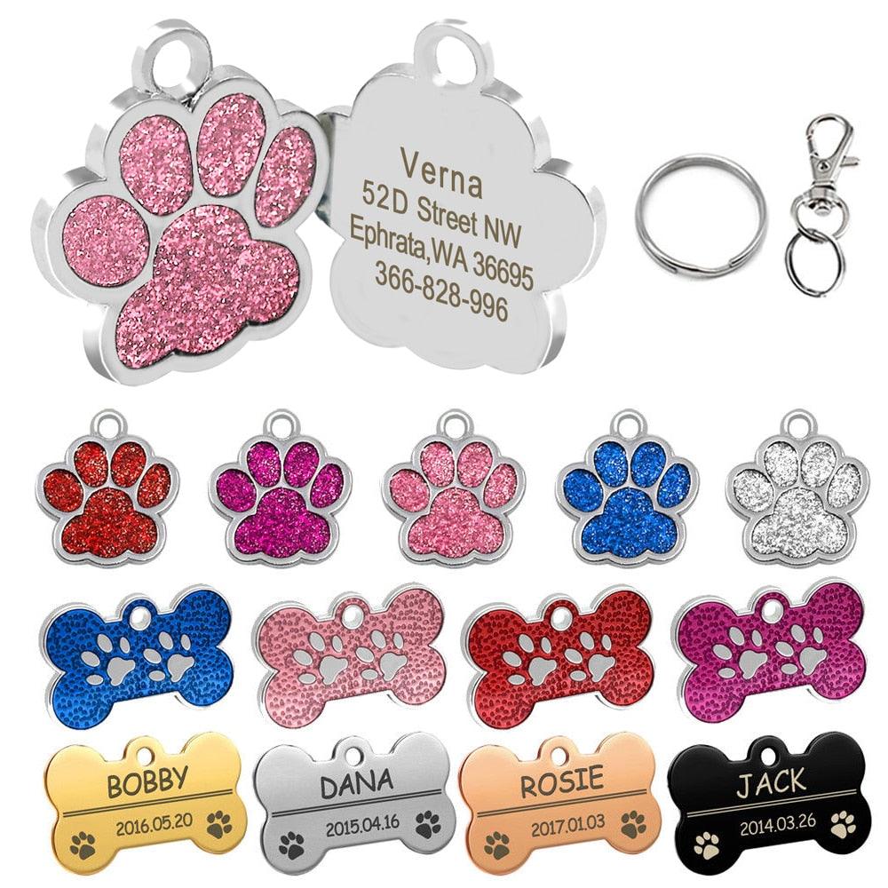 Dog Paw Shaped ID Tag - Trendha