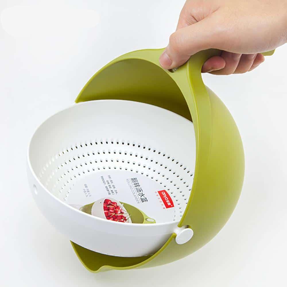 Double Drain Strainer Basket - Trendha