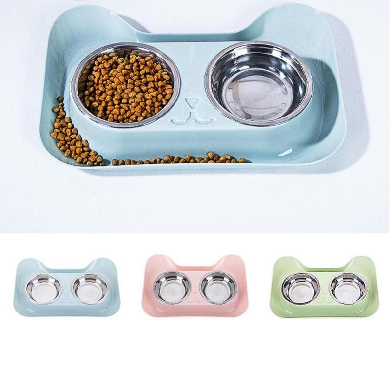 Durable Double Stainless Steel Bowl - Trendha