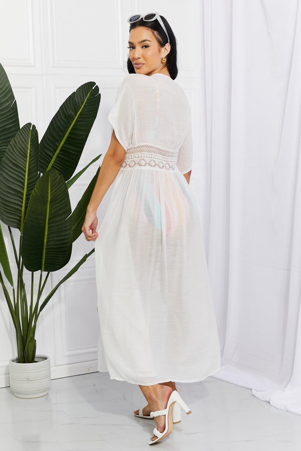 Marina West Swim Sun Goddess Tied Maxi Cover-Up - Trendha