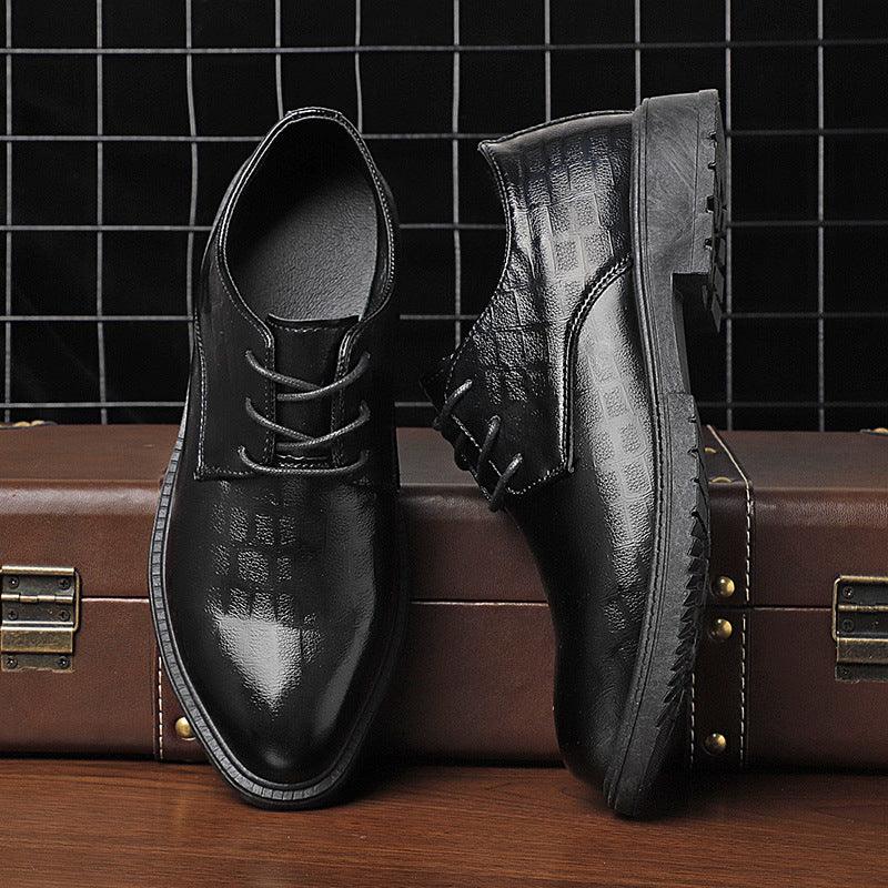 Men's Business Waterproof Versatile Breathable Black Casual Shoes - Trendha