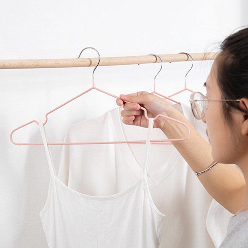10pcs/Set 40cm Metal Clothes Hangers Strong Clothes Rack for Adult Anti-skid Closet Organizer - Trendha