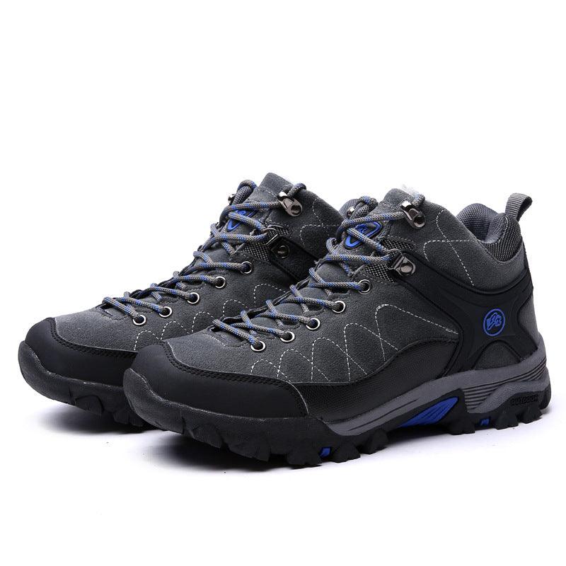 Outdoor High-top Hiking Warm Cotton Shoes - Trendha