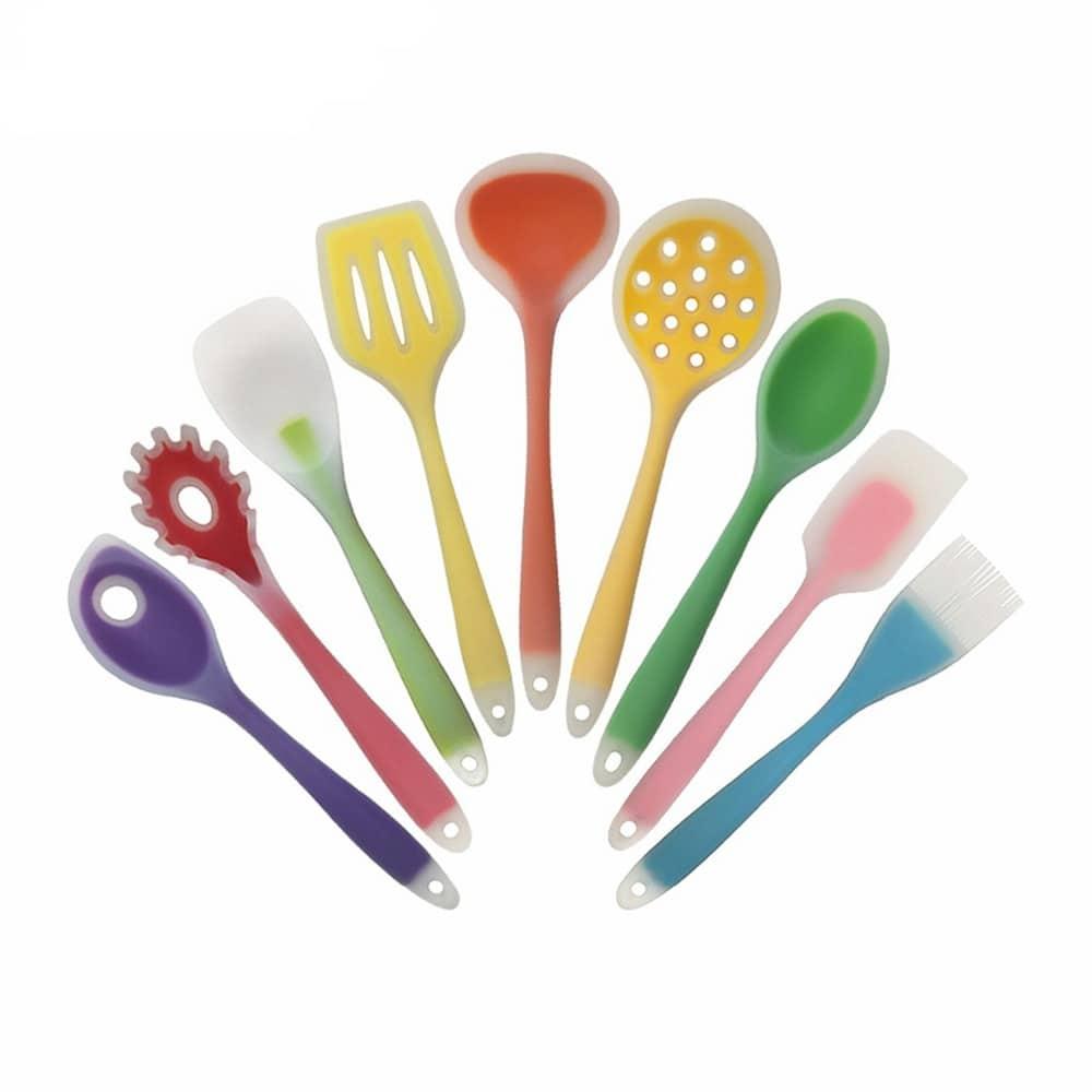 Eco-Friendly Colorful Silicone Kitchen Cooking Utensils - Trendha
