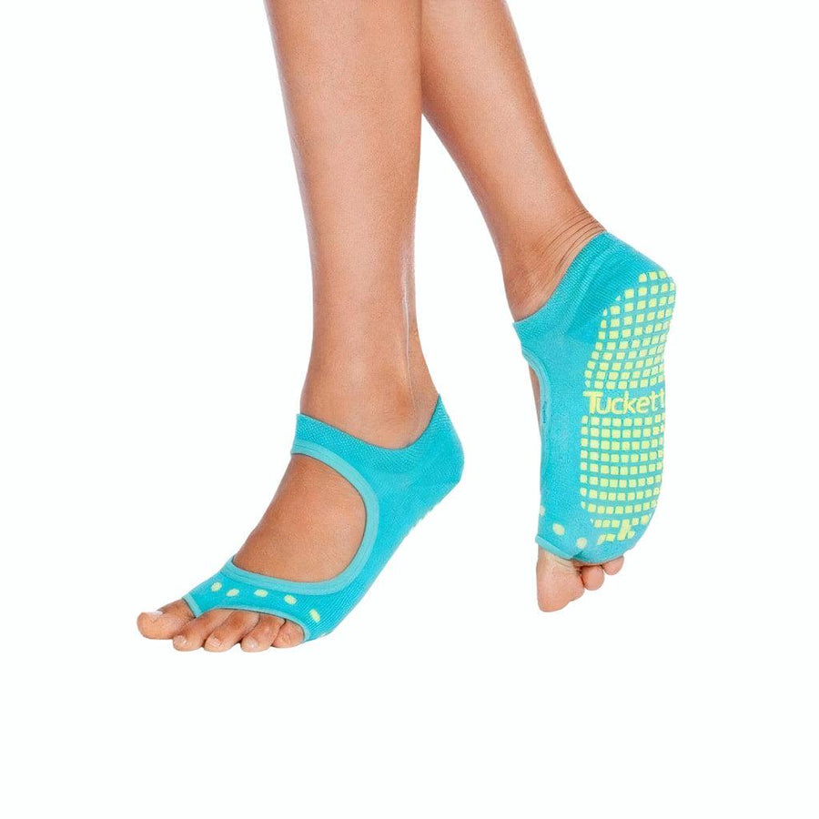 Solid Midsummer Turquoise Allegro Socks - Trendha