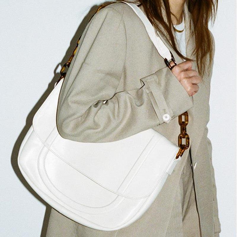 Designer Personalized Acrylic Chain Shoulder Bag Versatile Tote Large Capacity Bag - Trendha