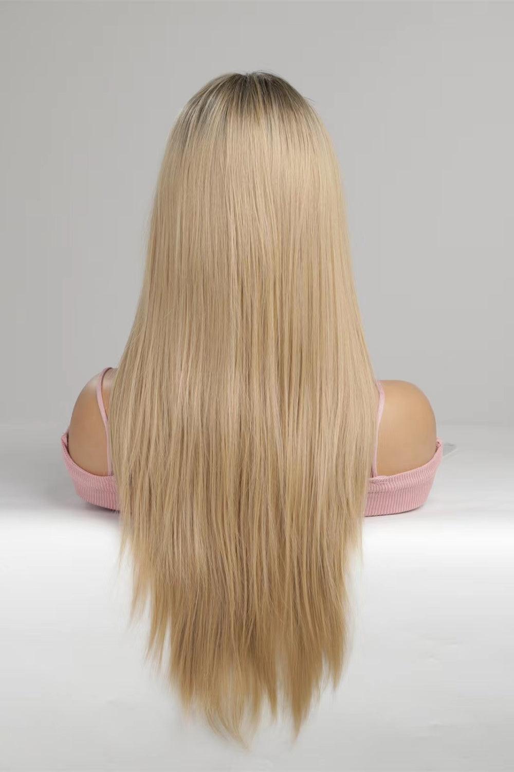 13*2‘’ Lace Front Wigs Synthetic Long Straight 24'' 150% Density - Trendha