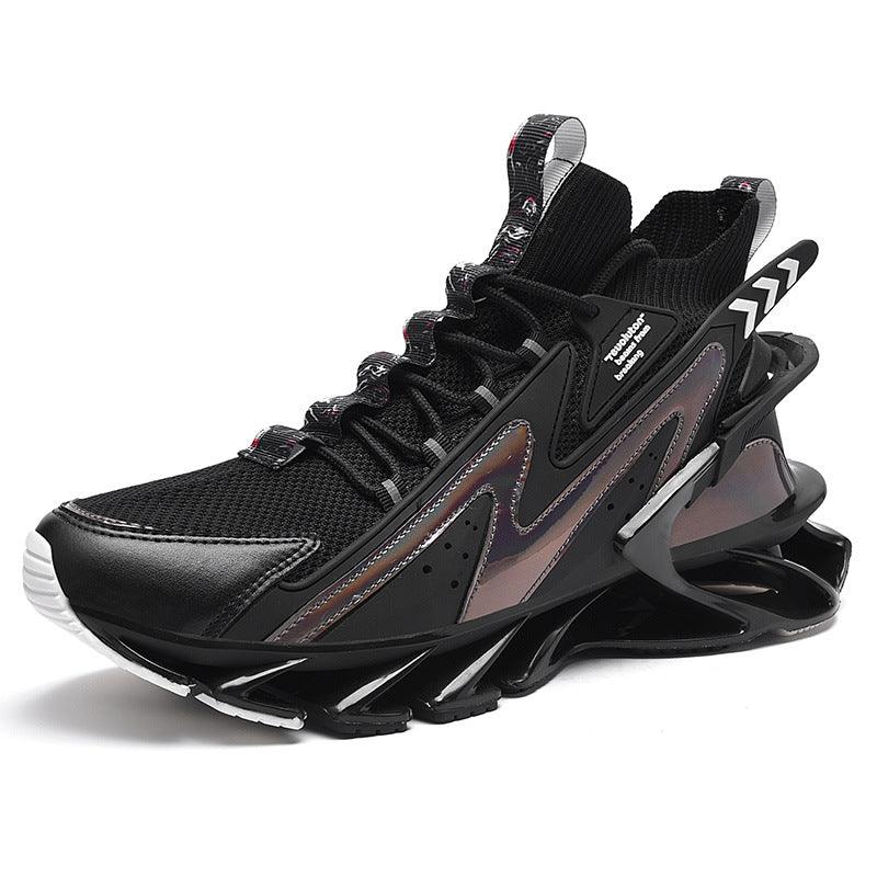 Casual Sports Shoes Breathable Thin Net Shoes Thick-soled Shock Absorption Running - Trendha