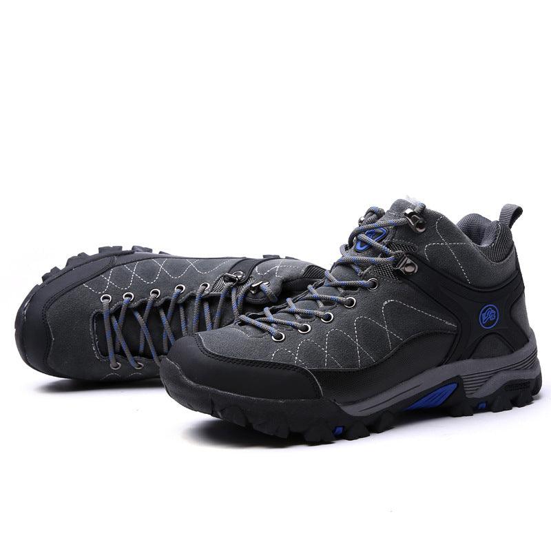 Outdoor High-top Hiking Warm Cotton Shoes - Trendha