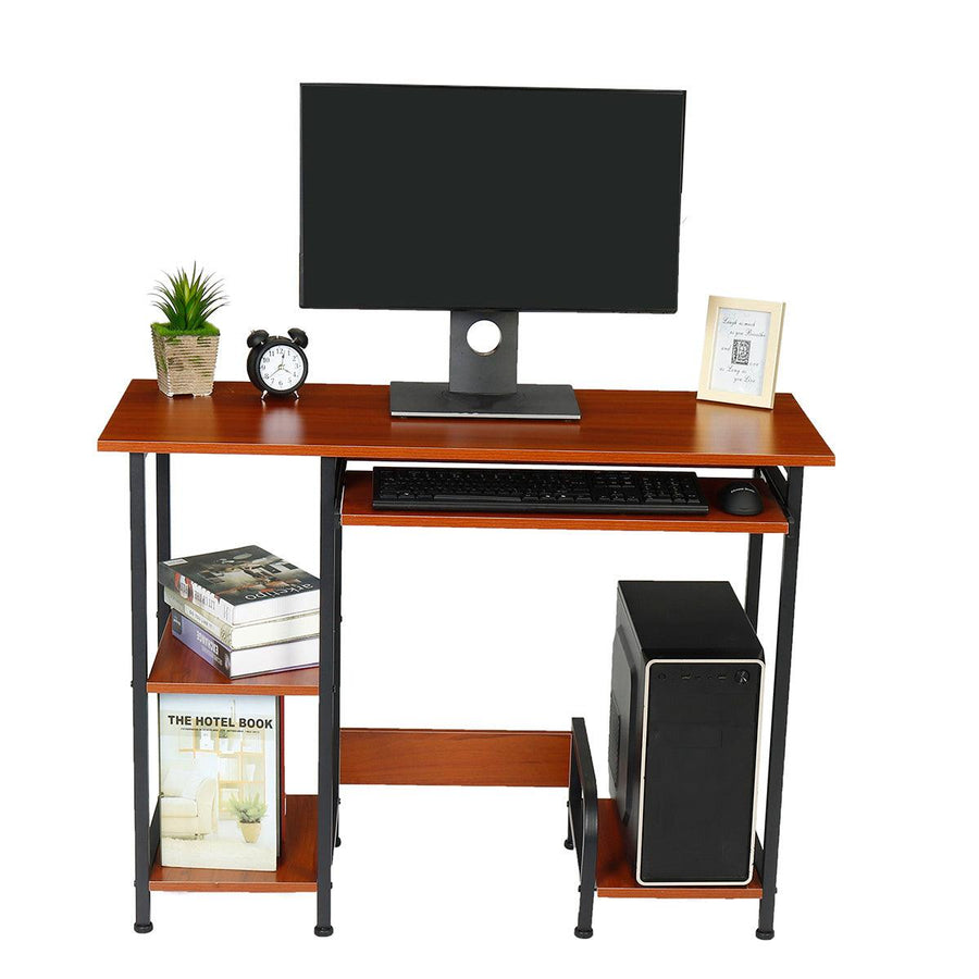 Douxlife DL-OD04 Computer Laptop Desk 15mm E1MDF Desktop Workstation with Multifunctional Open Shelves Perfect for Home Office - Trendha