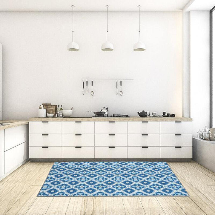 Non-Slip Home Kitchen Door Crystal Velvet Mat Machine Washable Home Floor Rug Carpet - Trendha