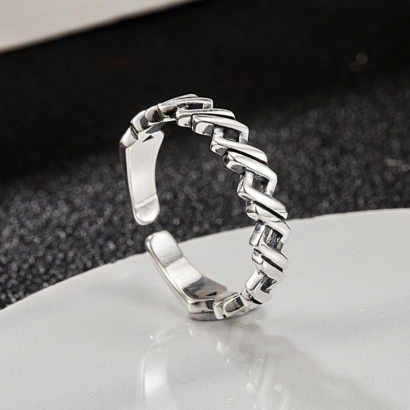 New Personality Winding Braided Versatile Hip Hop Ring - Trendha