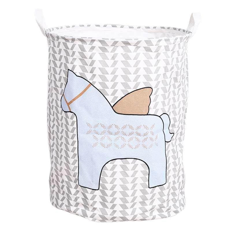Foldable Canvas Laundry Basket - Trendha