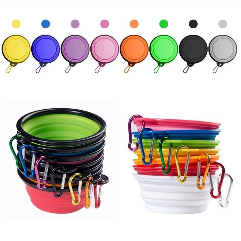 Folding Portable Silicone Pet Bowl - Trendha