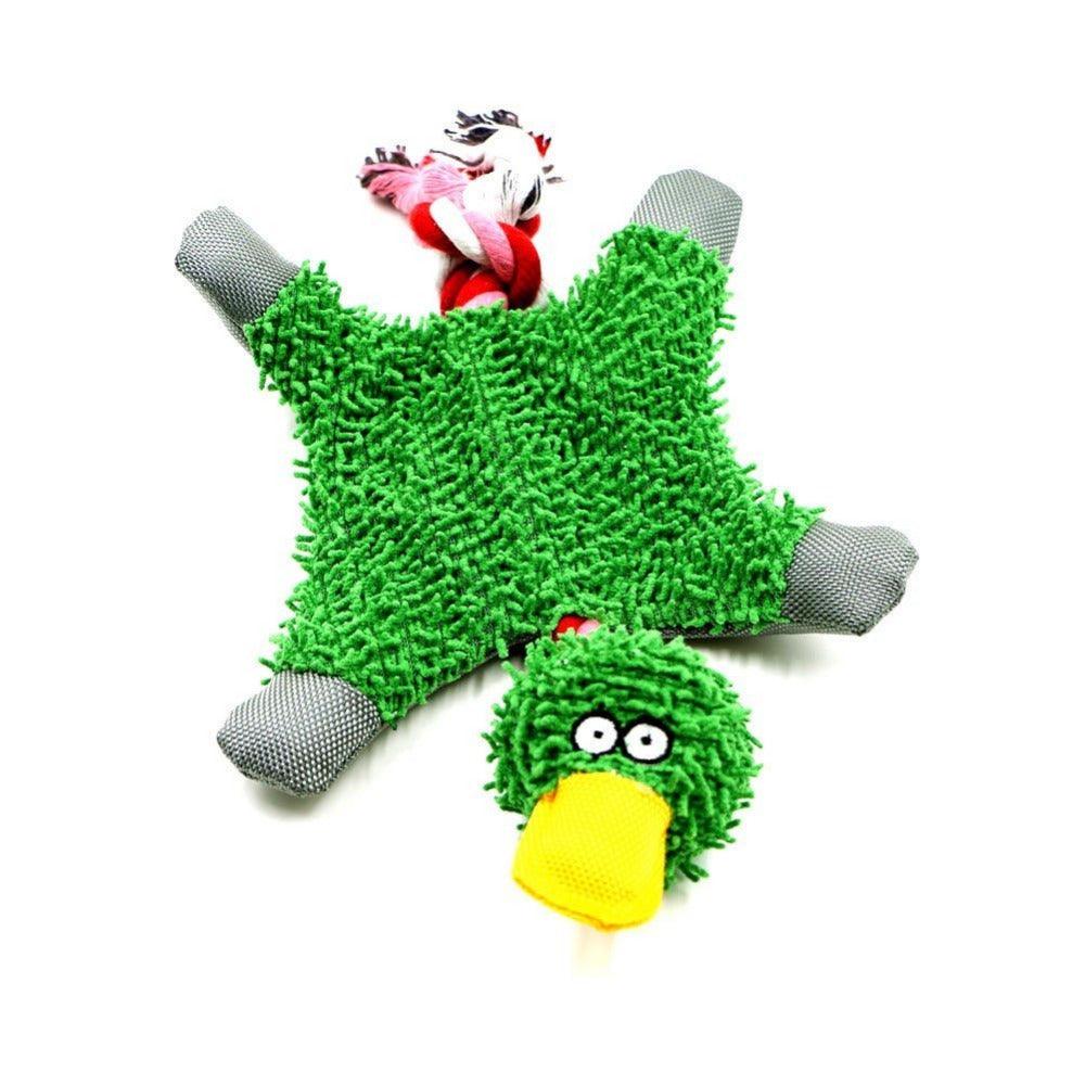 Funny Fluffy Duck Plush Dog's Toy - Trendha