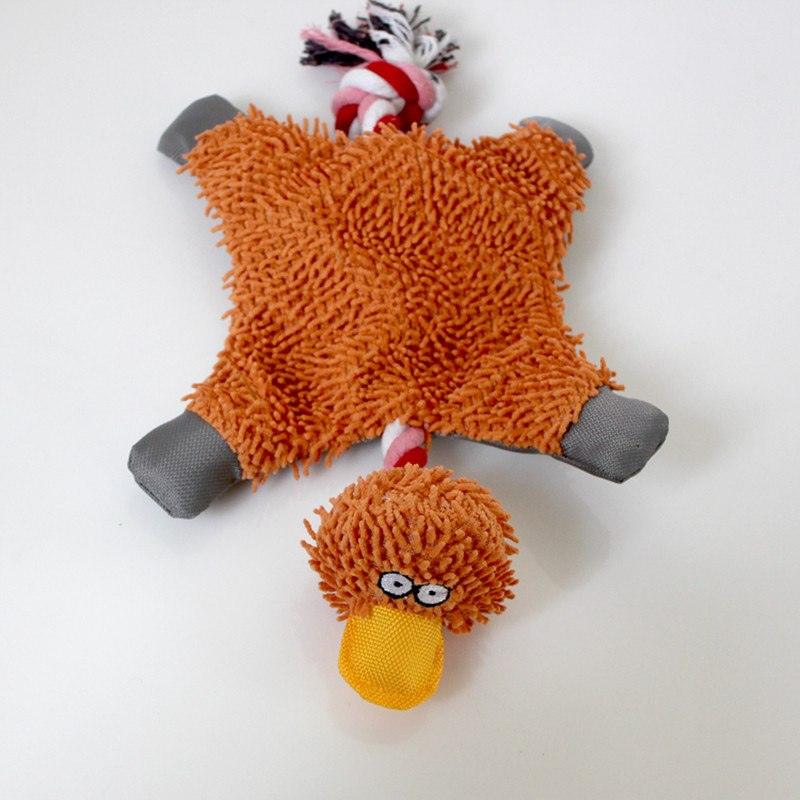 Funny Fluffy Duck Plush Dog's Toy - Trendha