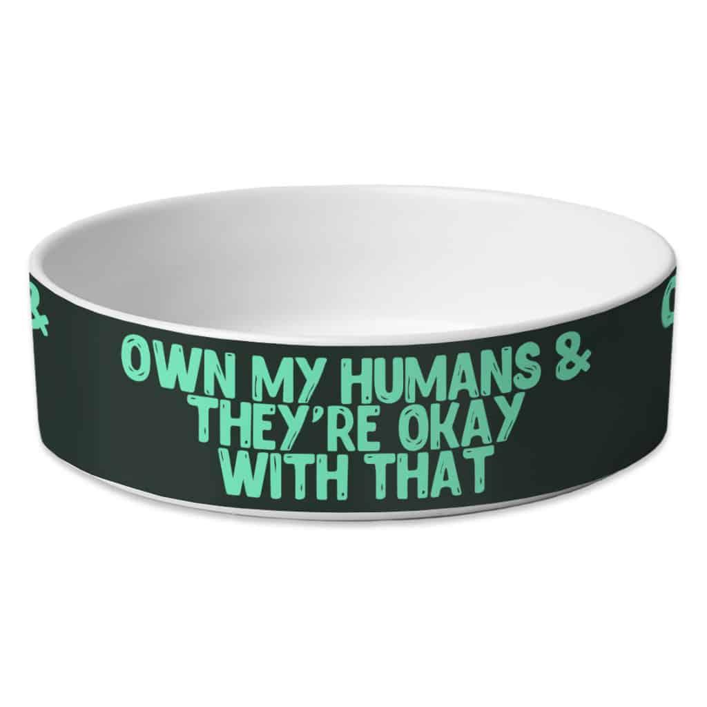 Funny Pet Bowl - Printed Dog Bowl - Cool Pet Food Bowl