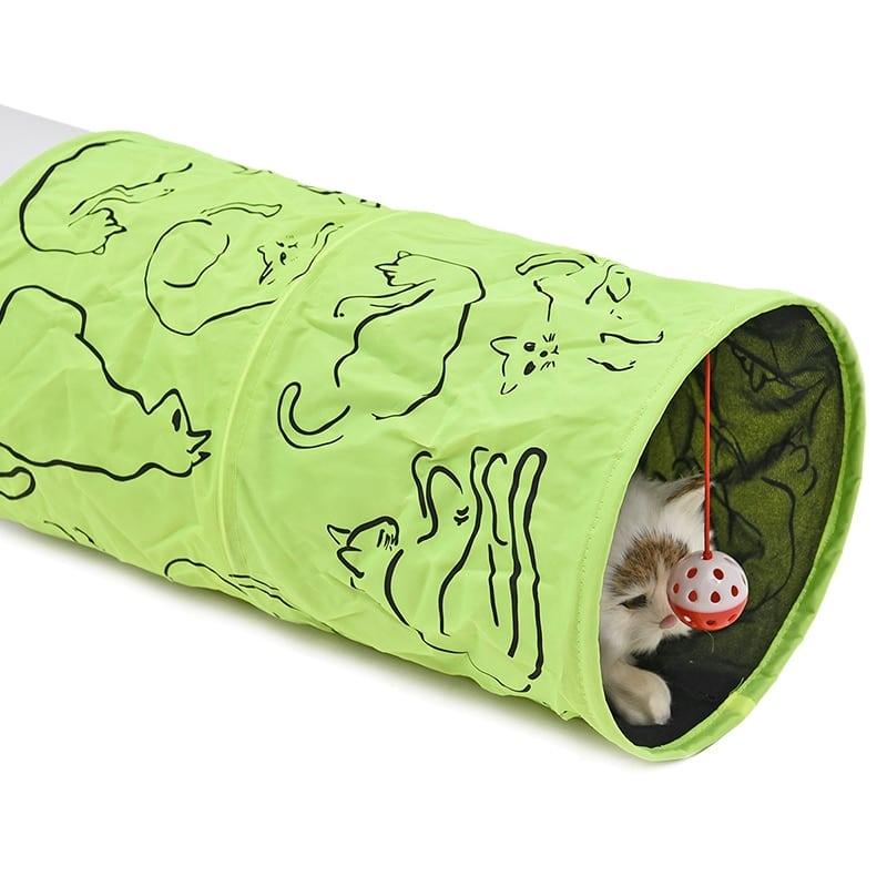 Green Nylon Tunnels For Cats - Trendha