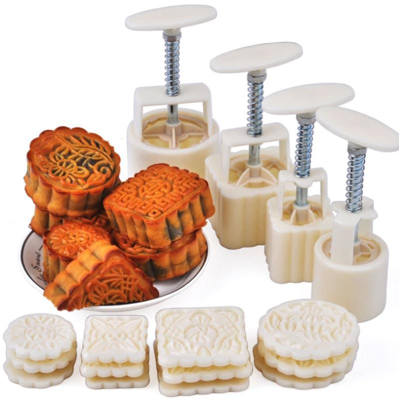 Plastic Plunger Cookie Cutter and Mold Set