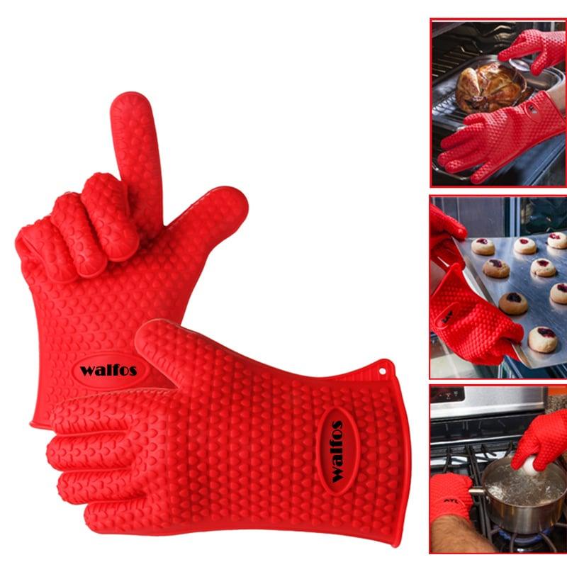 Heat Resistant Silicone Barbecue Gloves - Trendha