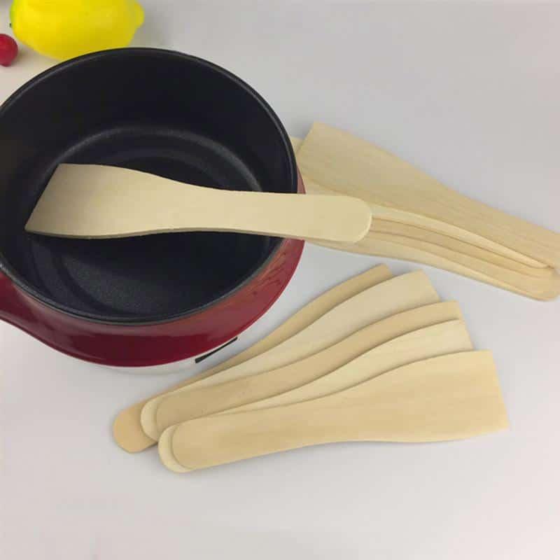 Heat Resistant Wooden Spatulas Set - Trendha