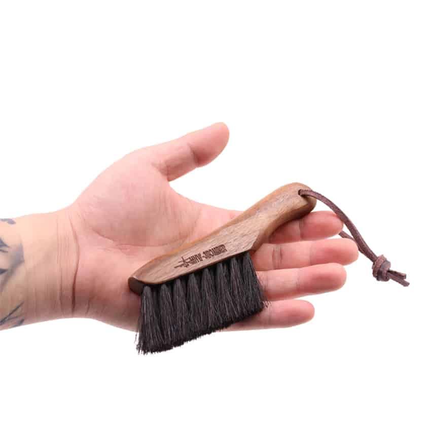 Horse Hair Coffee Brush with Walnut Handle - Trendha