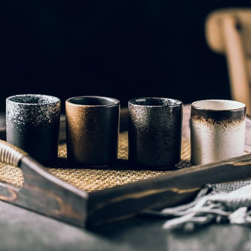 Japanese Style Hand-Painted Ceramic Cup - Trendha
