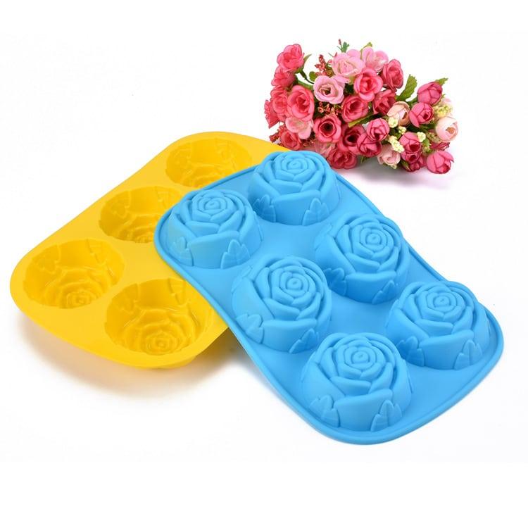 Lovely Roses Shaped Eco-Friendly Silicone Baking Mold - Trendha