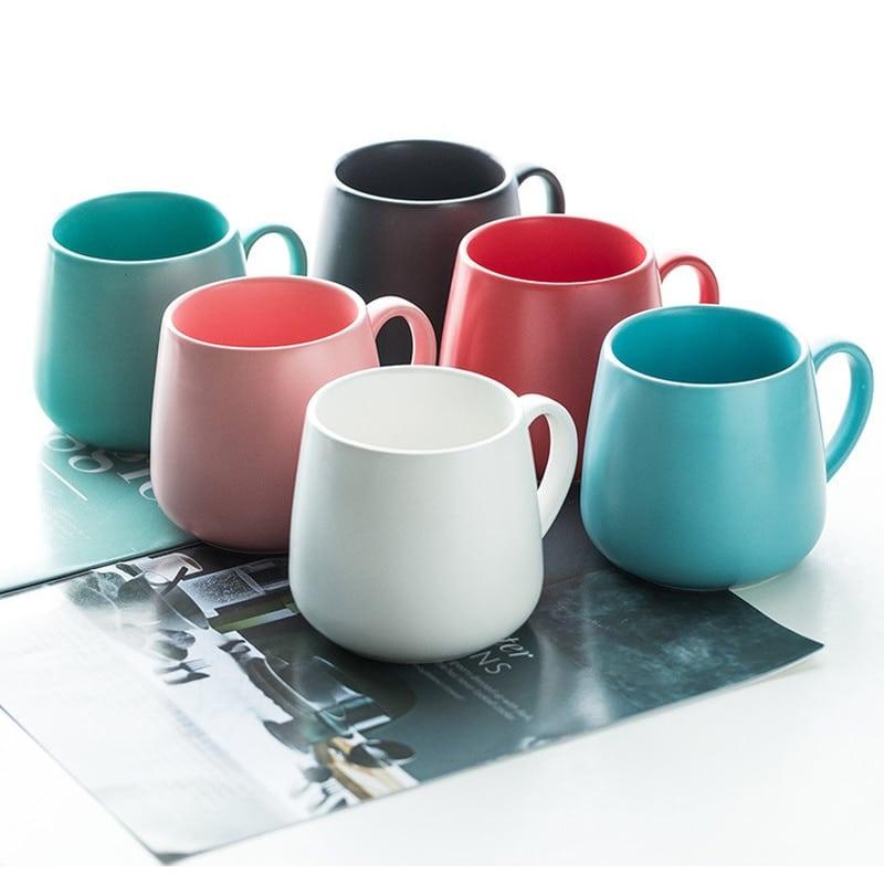 Matte Textured Ceramic Coffee Mug - Trendha