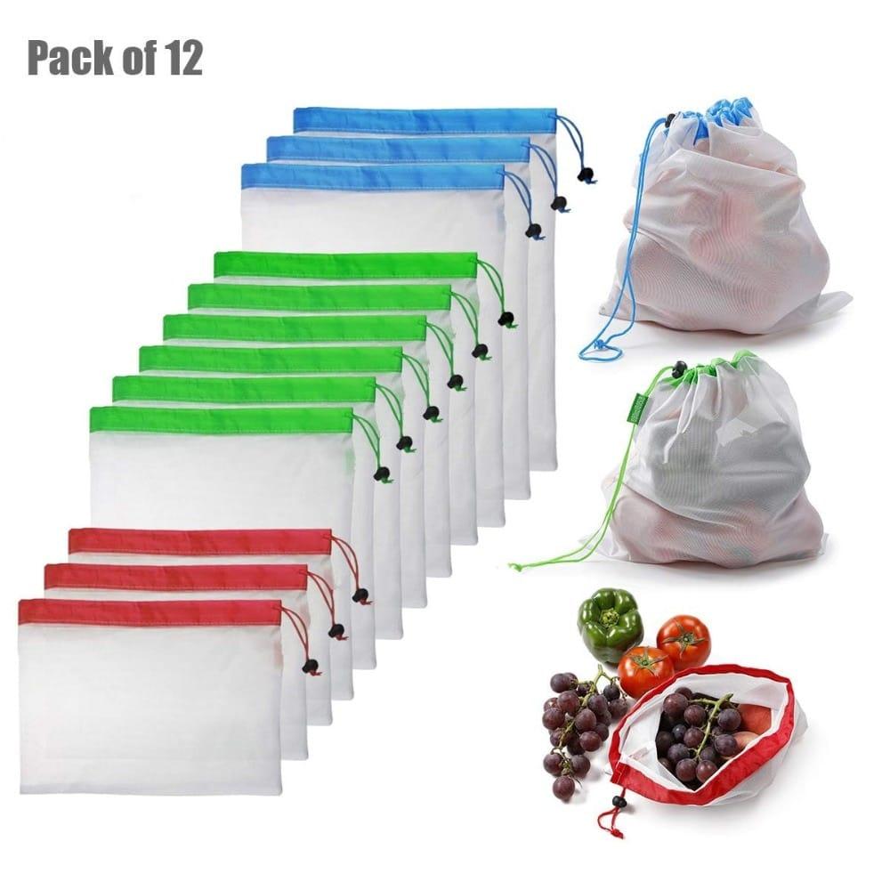 Mesh Food Storage Bag 12 Pcs Set - Trendha