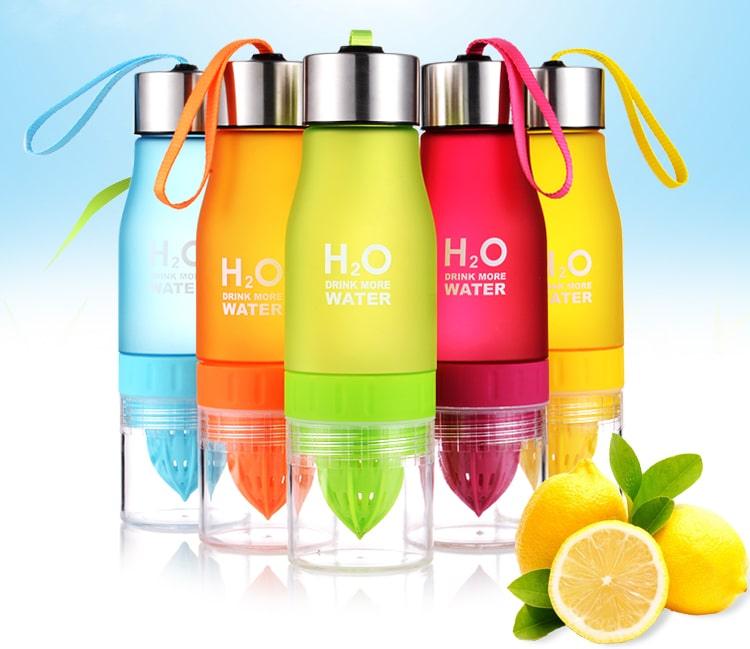 650 ml Plastic Water Bottle with Citrus Juicer