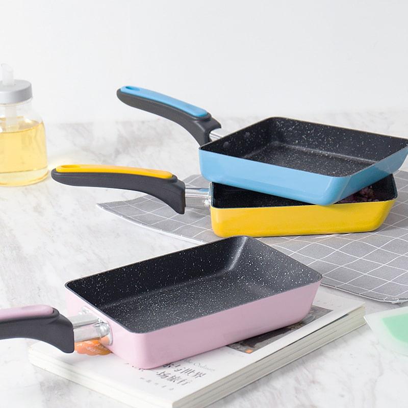 Non-Stick Colorful Stainless Steel Frying Pan - Trendha
