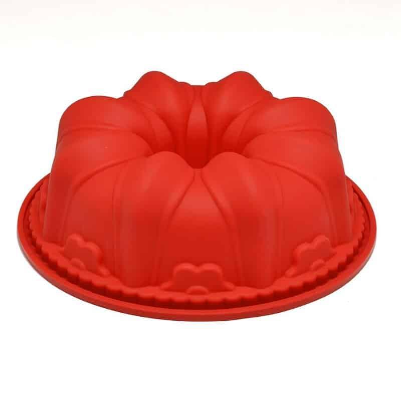 Non-Stick Red Silicone Baking Mold - Trendha