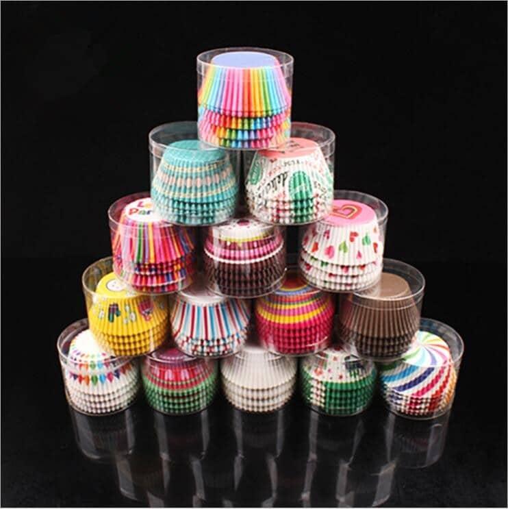 Paper Cupcake Baking Cups 100 pcs - Trendha