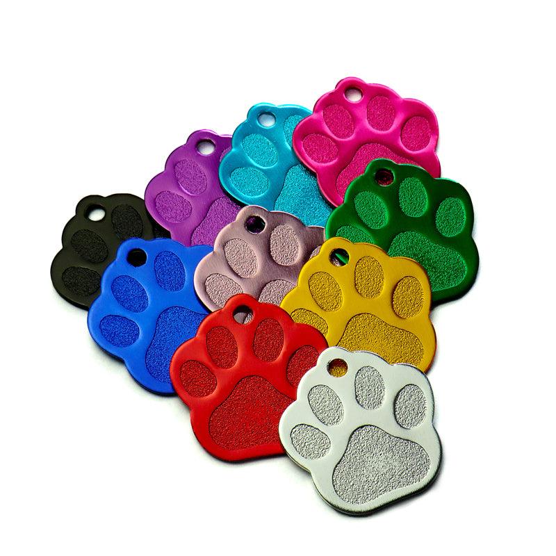 Paw Shaped Pet ID Tags Set - Trendha