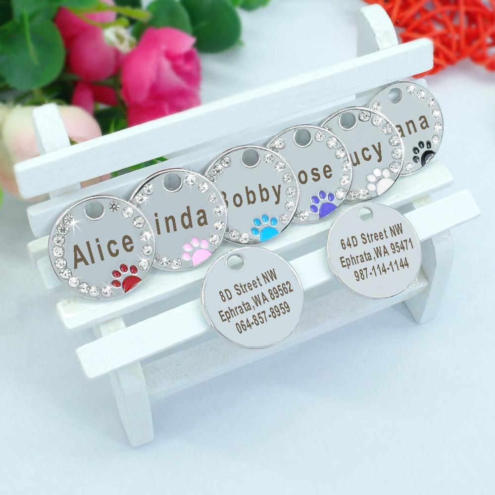 Pet Crystal Frame Customized ID Tag - Trendha