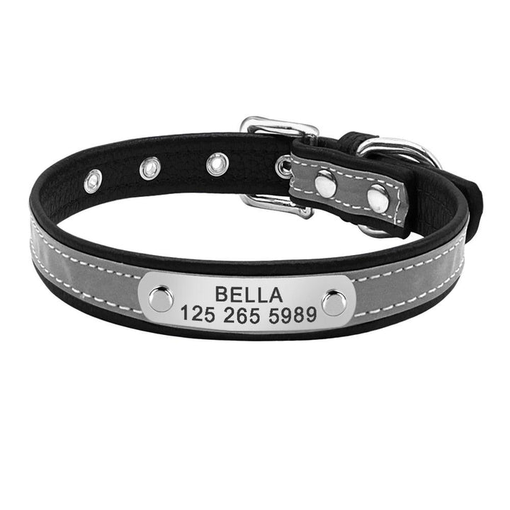 Pet Personalized Leather Collar - Trendha